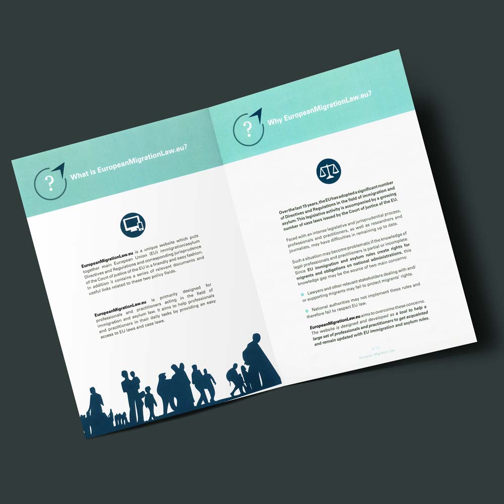 Brochure 12 pages A4, European Migration Law, 2016