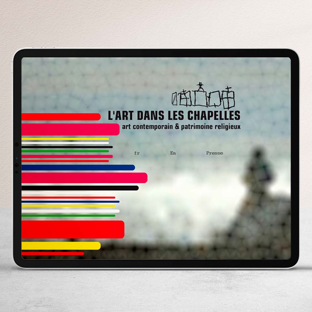 Page d'accueil pour le site internet de 