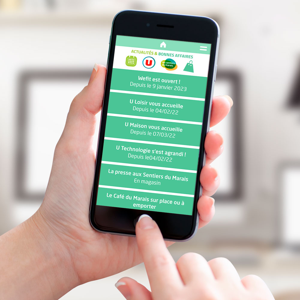Refonte de l'application mobile Super U les Sentiers du Marais
