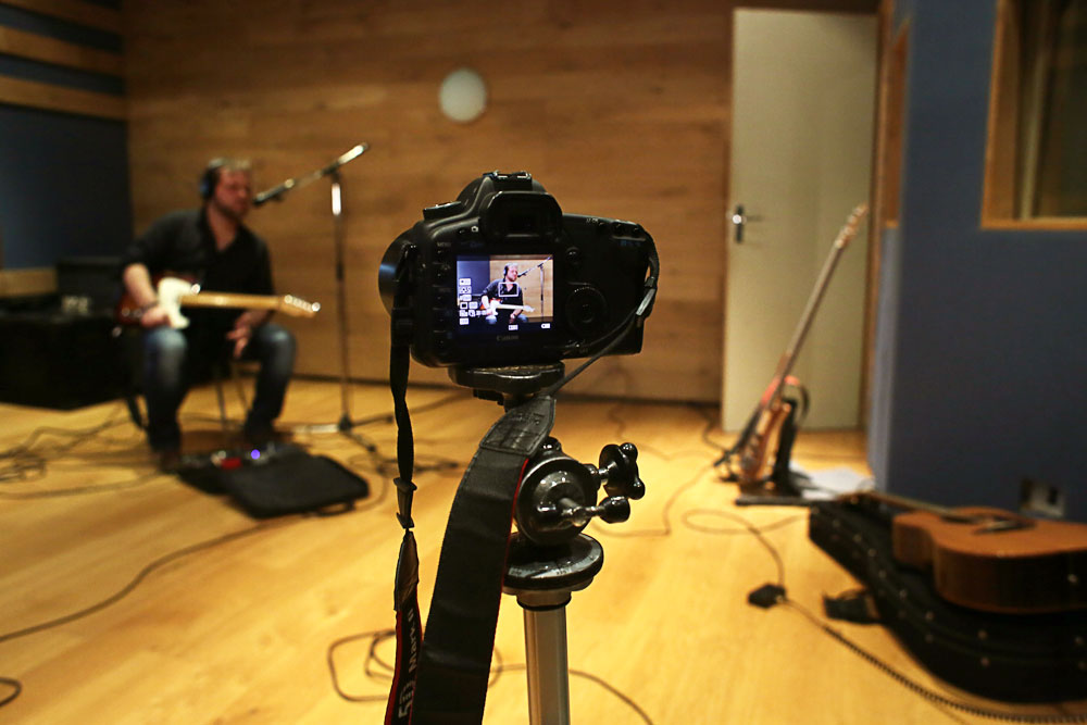 Session d’enregistrement au studio Arpège