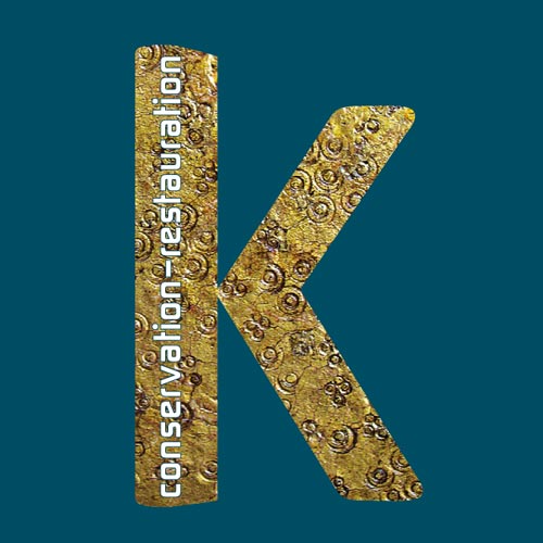 Logo pour l'Atelier K, conservation-restauration d'œuvres d'arts